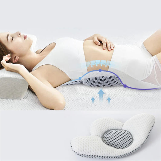 Coussin lombaire ergonomique blanc