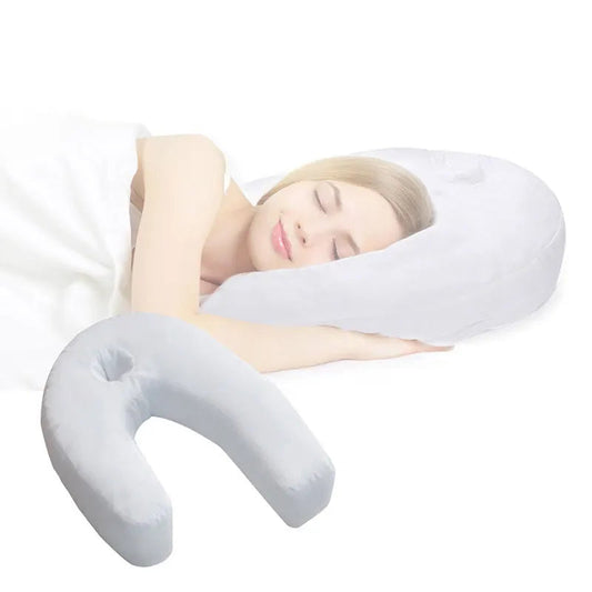 Coussin nuque ergonomique blanc