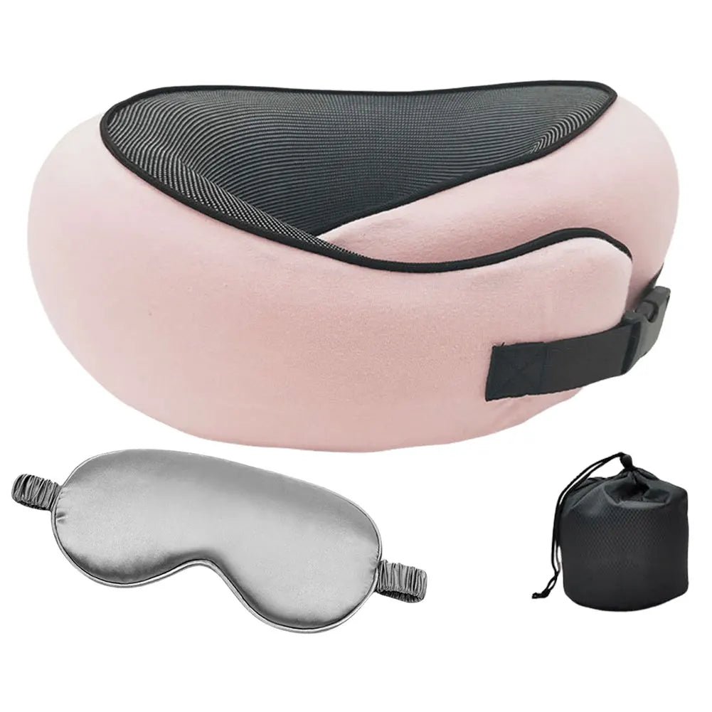 Douleur cervicale oreiller ergonomique rose