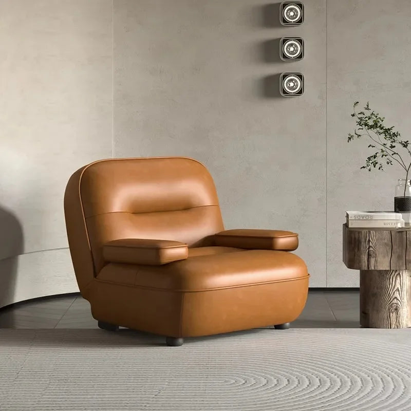 Fauteuil bureau ergonomique design marron
