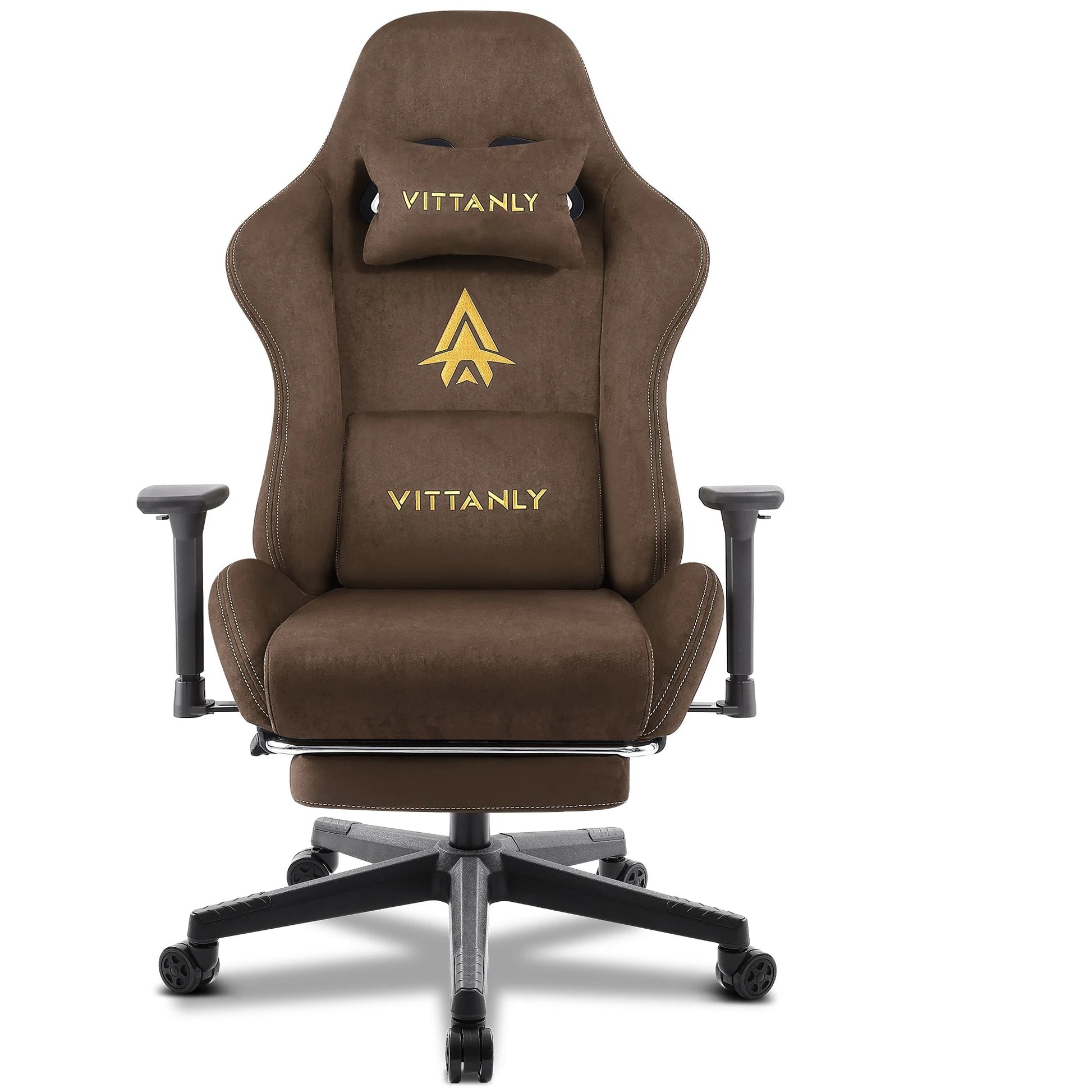 Fauteuil_bureau_ergonomique_gamer marron