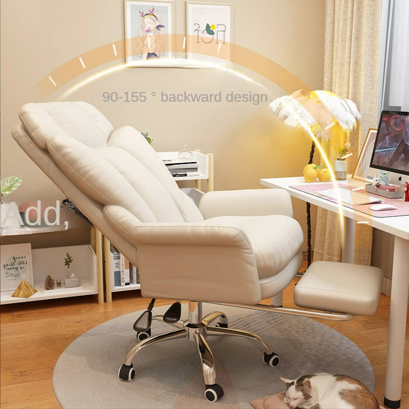 Fauteuil bureautique ergonomique beige