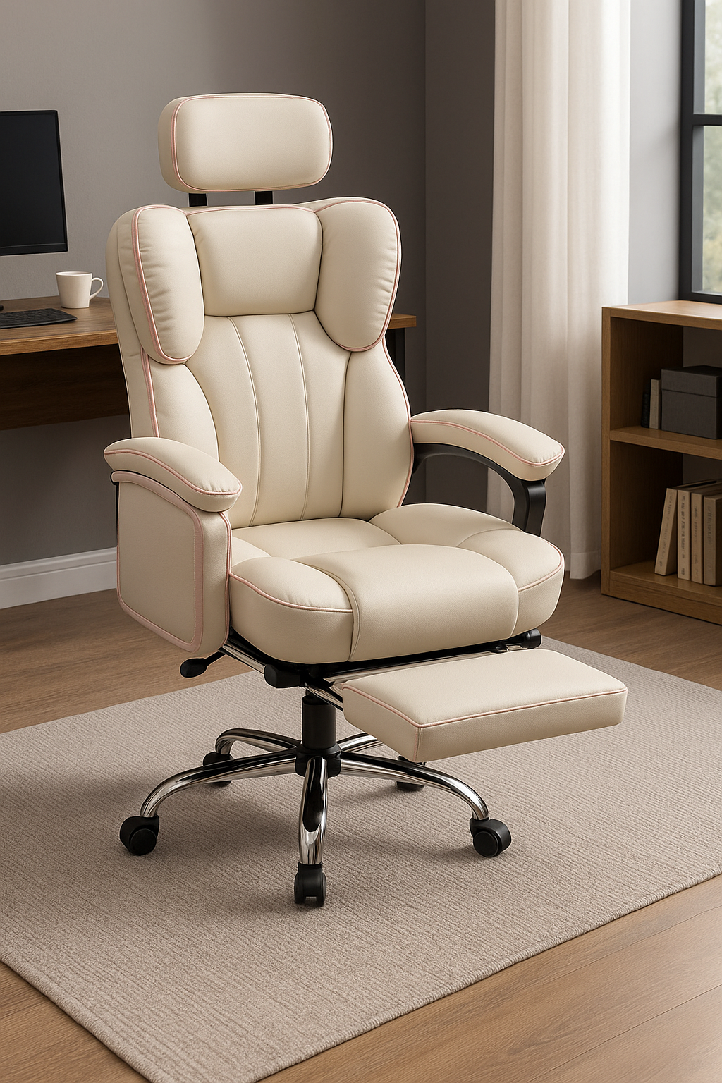 Fauteuil de bureau ergonomique avec appui-tête game