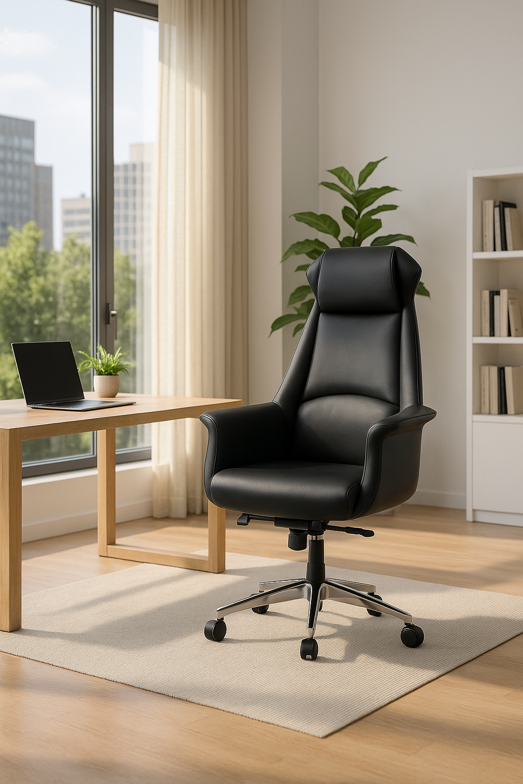 Fauteuil de bureau ergonomique confortable droit