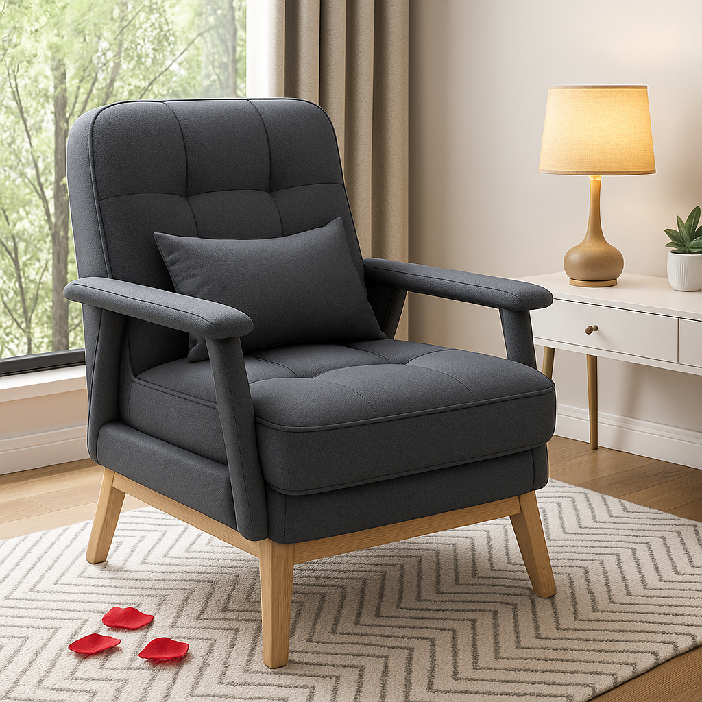 Fauteuil de bureau ergonomique dossier inclinable noir