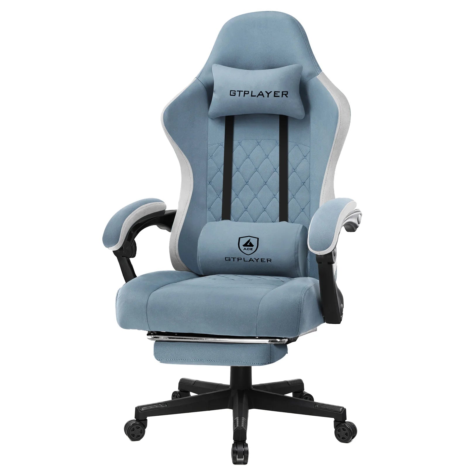 Fauteuil de bureau ergonomique gamer gris
