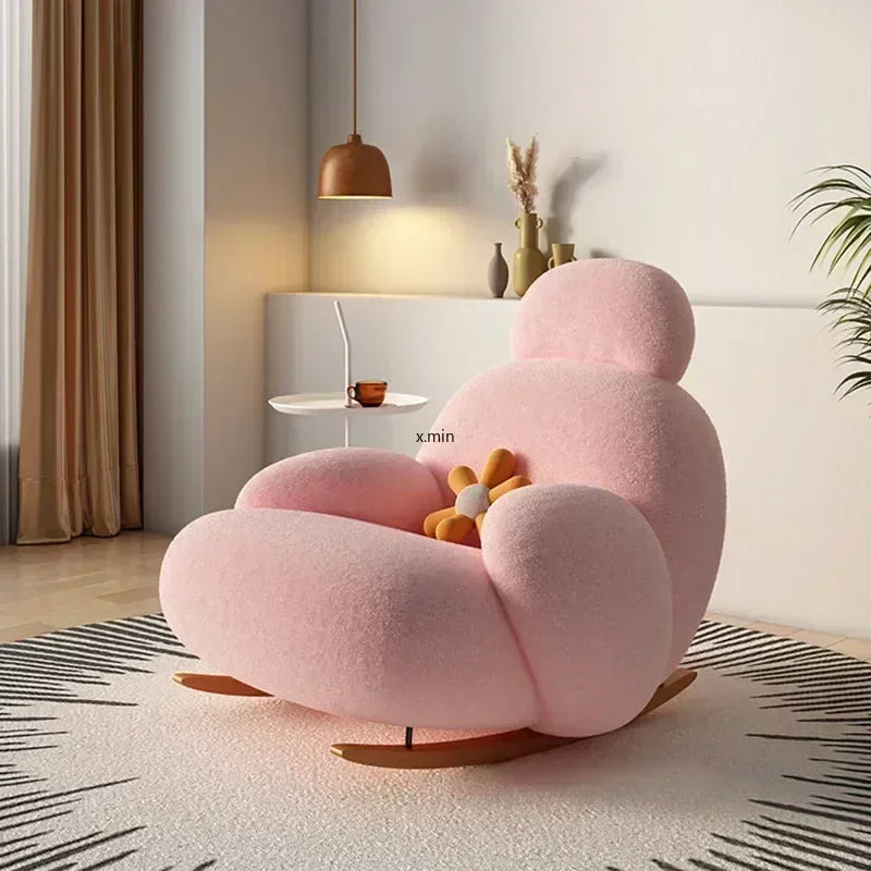 Fauteuil de bureau ergonomique médical rose