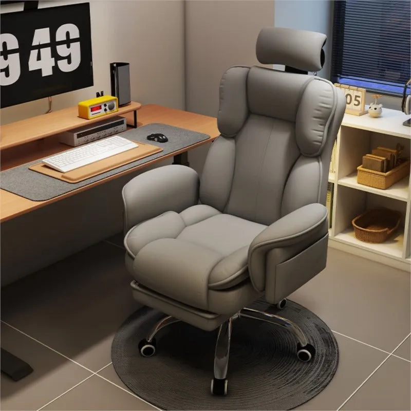 Fauteuil de bureau ergonomique professionnel gris