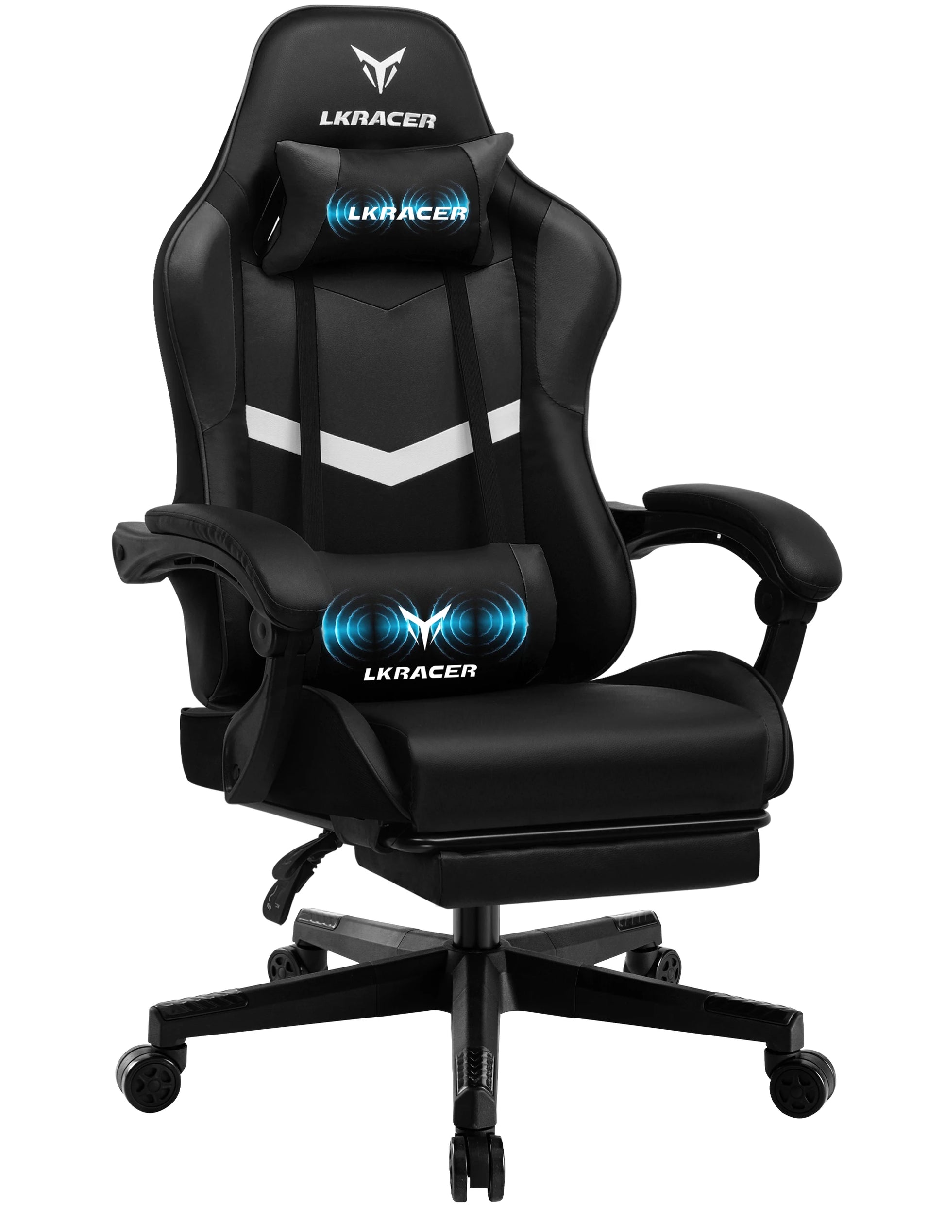 Fauteuil ergonomique avec soutien lombaire noir