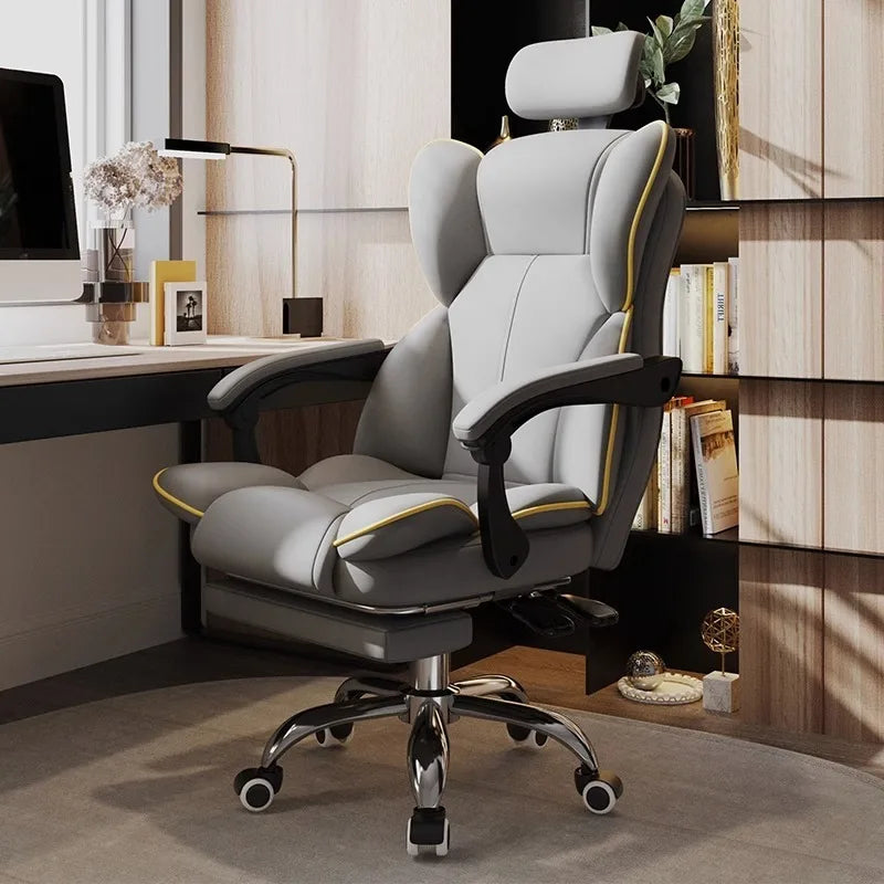 Fauteuil ergonomique de bureau beige