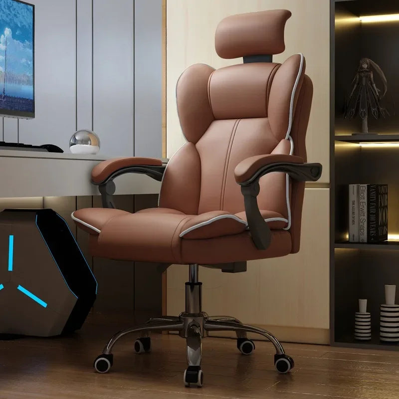 Fauteuil ergonomique de bureau marron