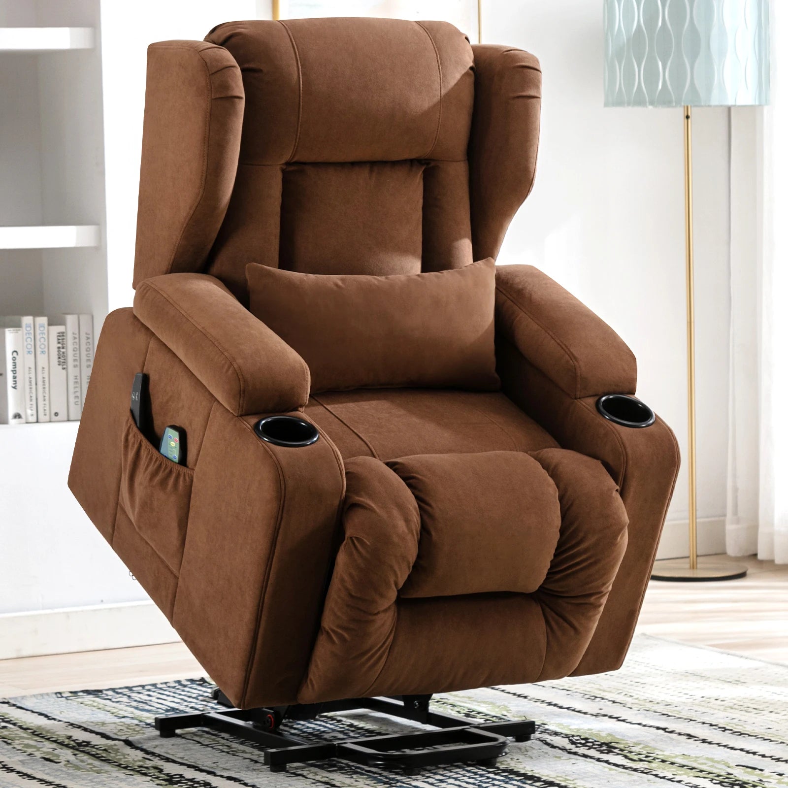 Fauteuil ergonomique salon marron