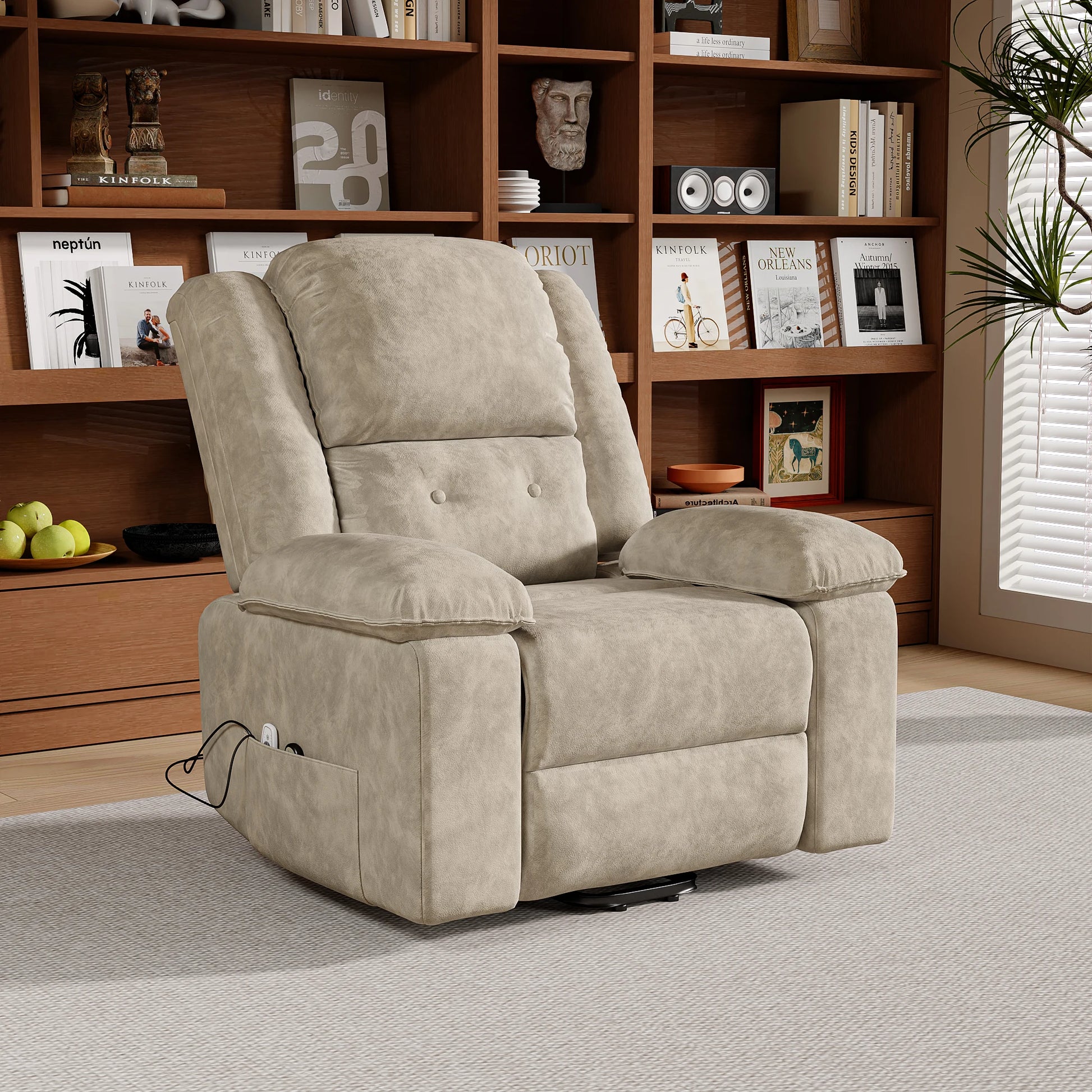 Fauteuil lecture ergonomique blanc