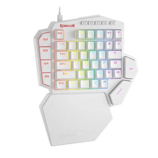 Mini clavier ergonomique blanc