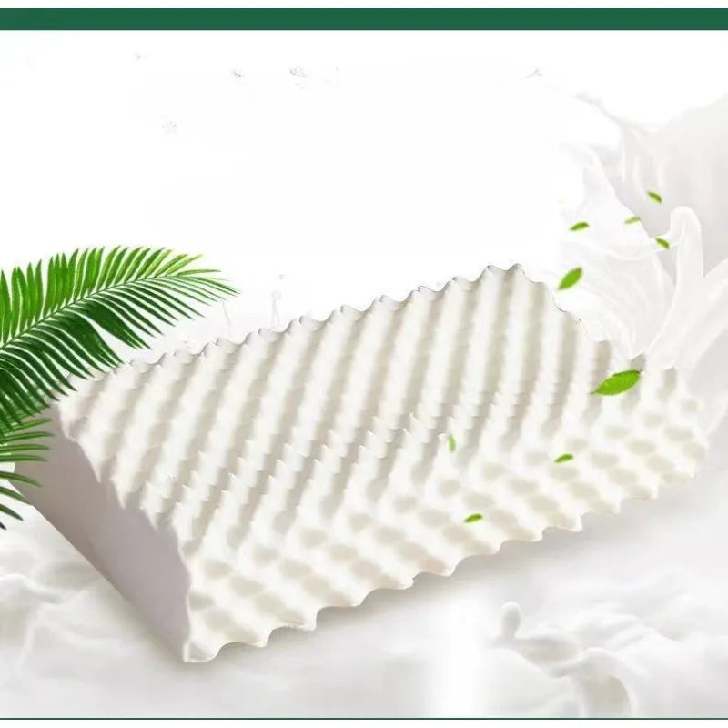 Oreiller en latex ergonomique blanc