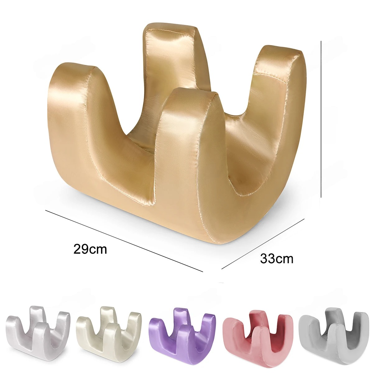 Oreiller ergonomique cervical à memoire de forme or