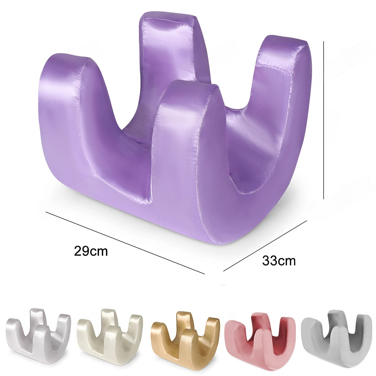 Oreiller ergonomique cervical à memoire de forme violet