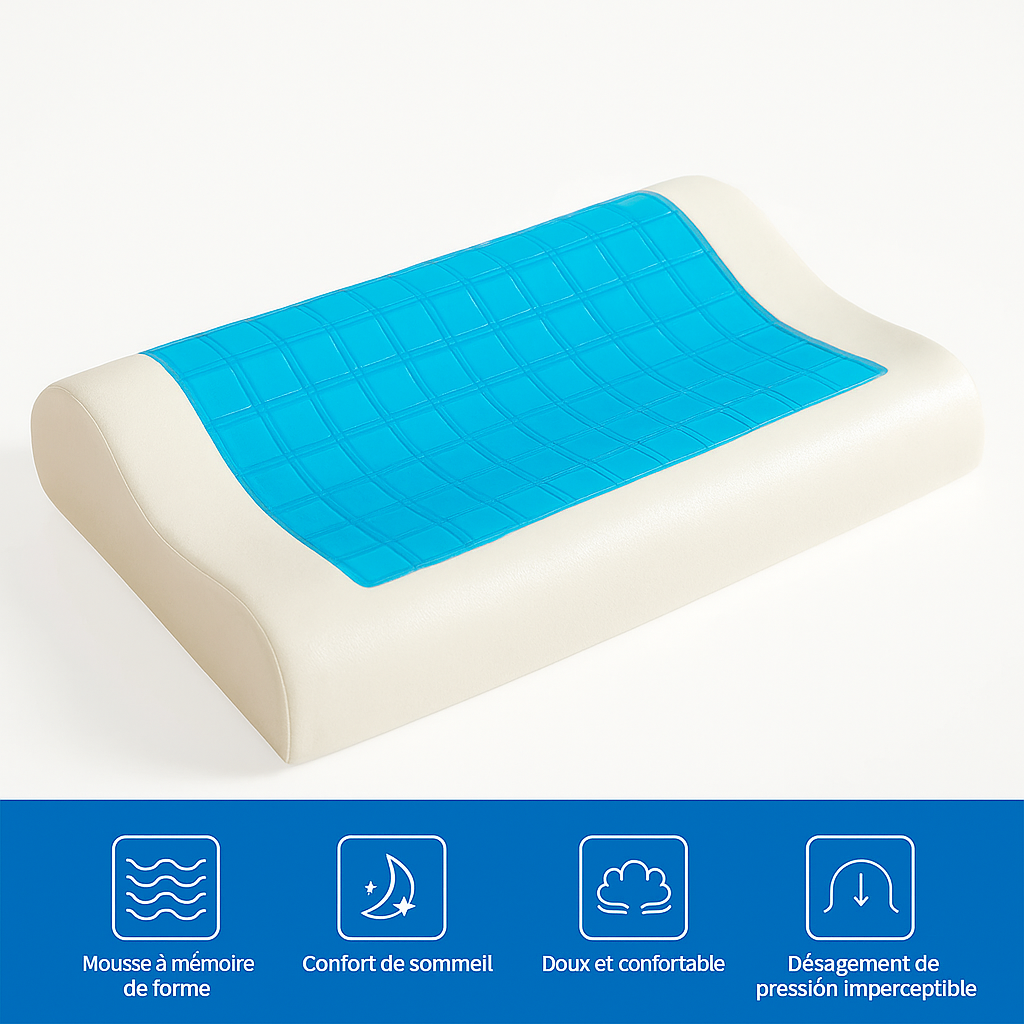 Oreiller ergonomique dormir sur le dos confortable