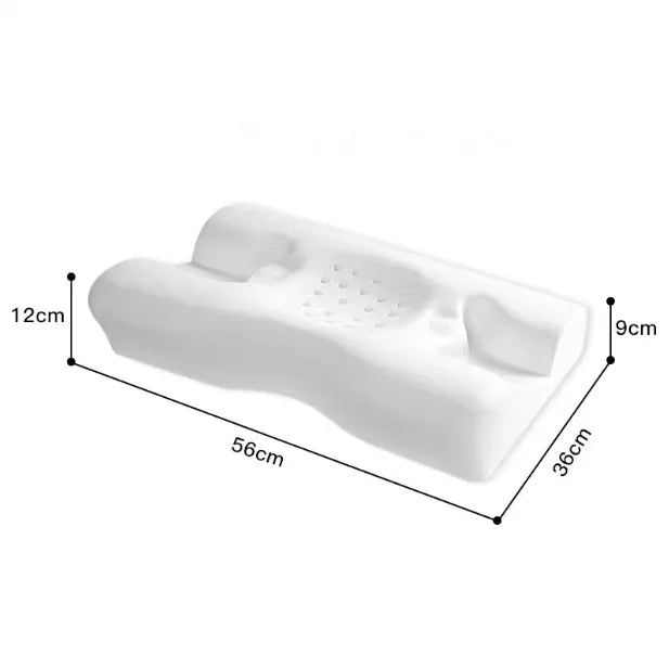 Oreiller ergonomique douleurs cervicales mesures