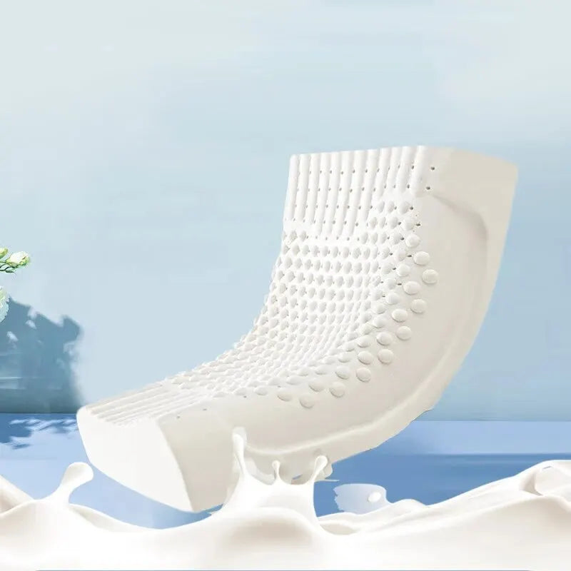 Oreiller ergonomique en latex naturel blanc