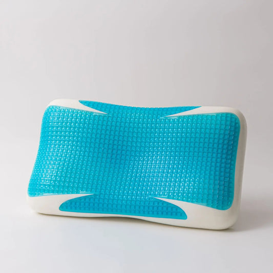 Oreiller ergonomique forme papillon bleu