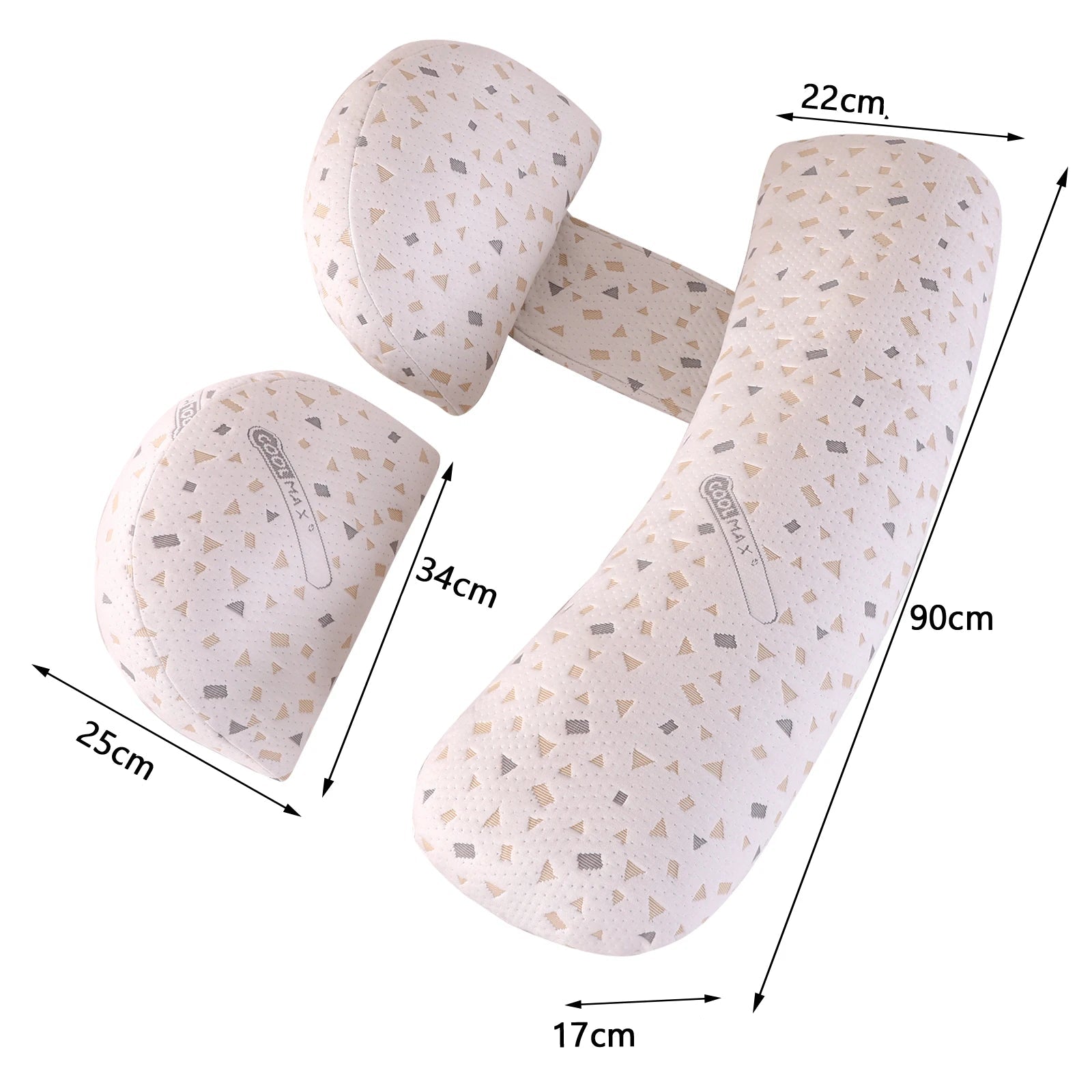Oreiller ergonomique grossesse mesures