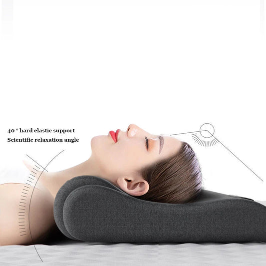 Oreiller ergonomique migraine gris