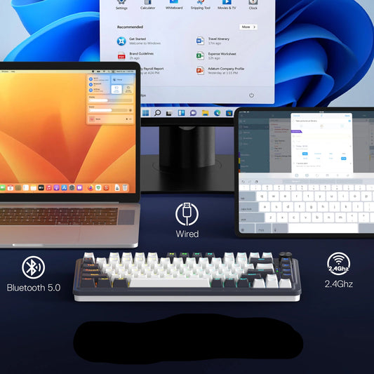 Pack clavier souris ergonomique noir