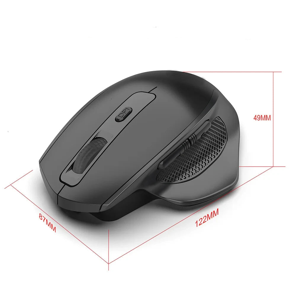 Sans fil souris ergonomique noir