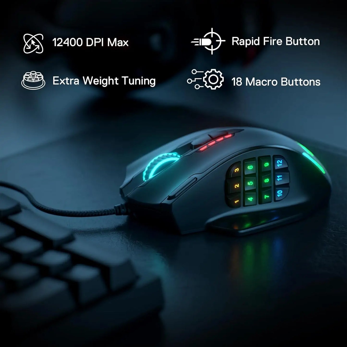 Souris ergonomique gaming