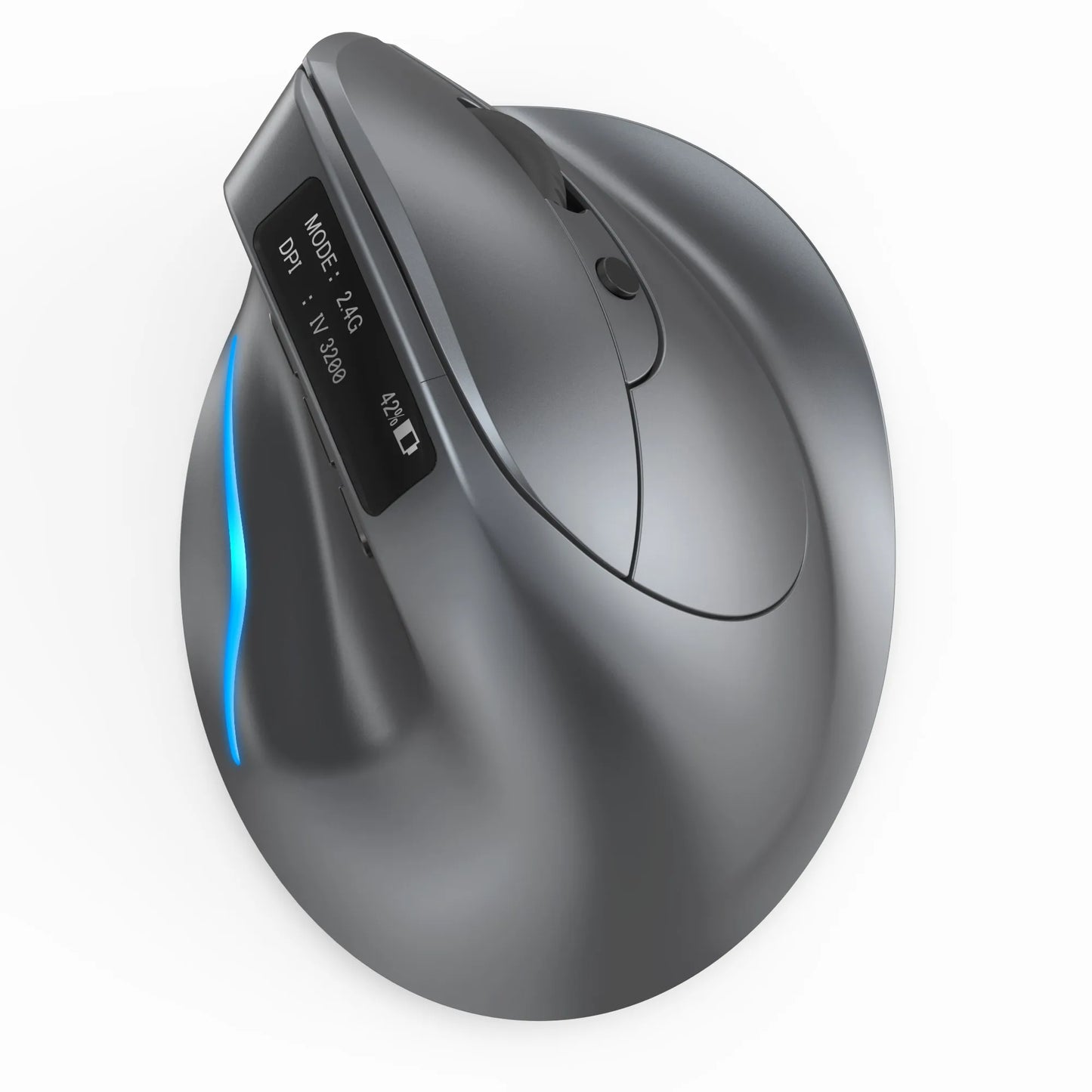 Sourie verticale ergonomique gris
