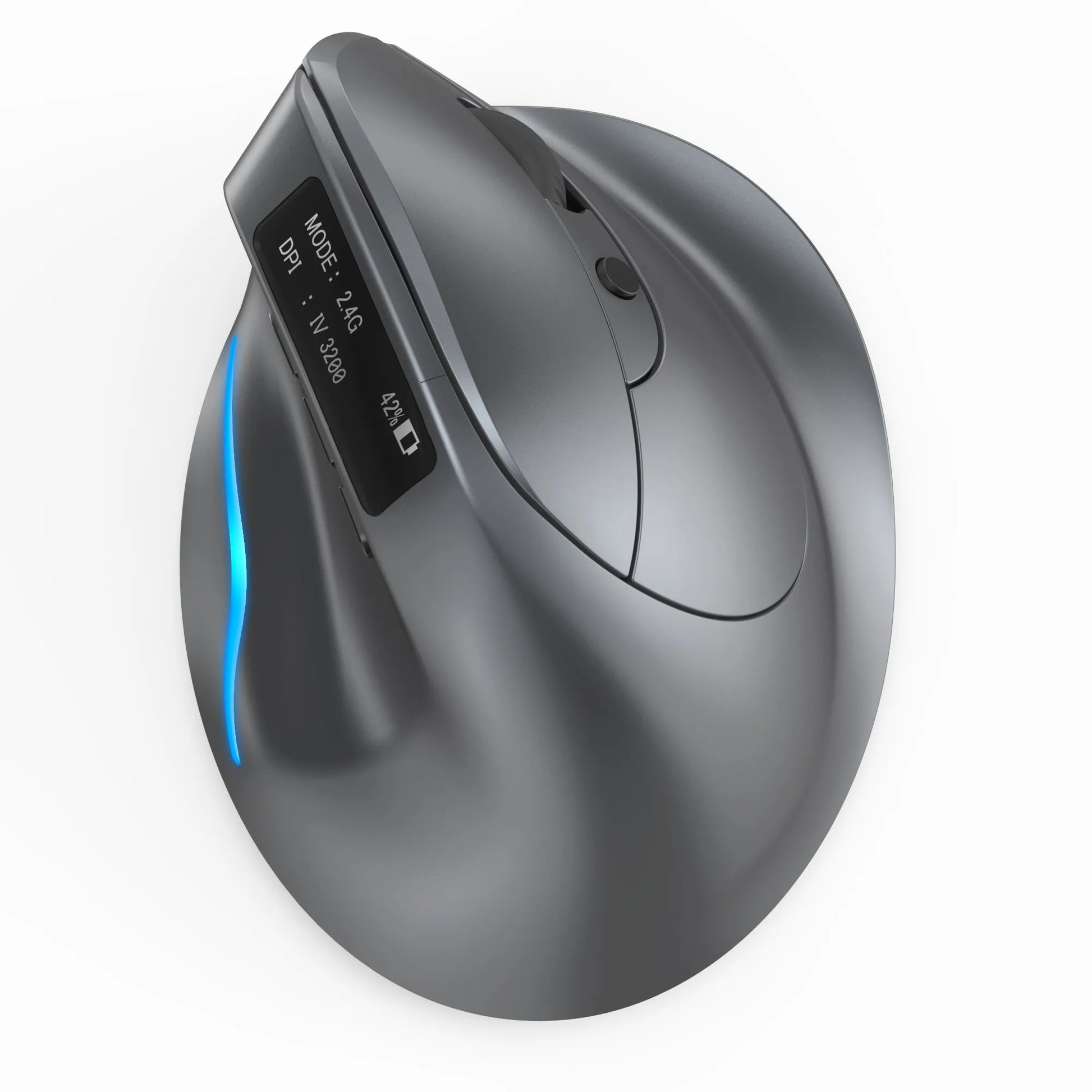 Sourie verticale ergonomique gris