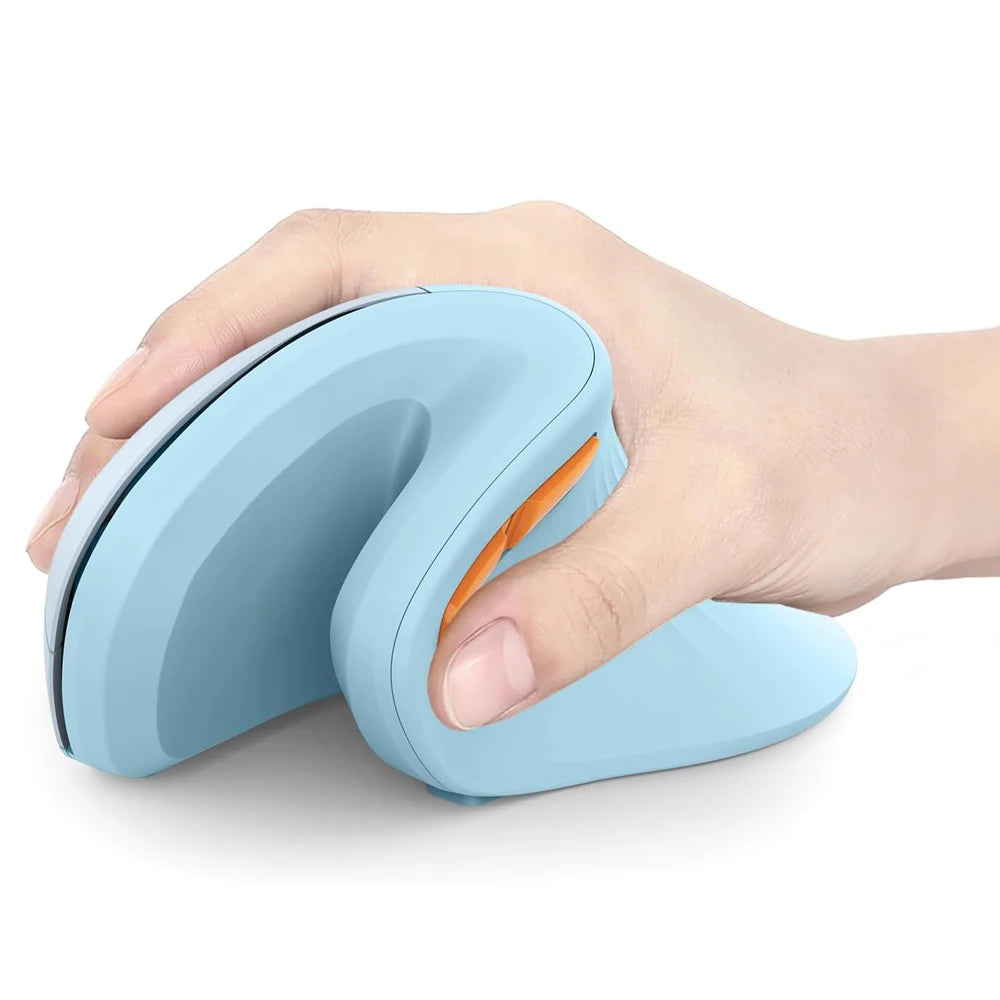 Souris bluetooth ergonomique bleu