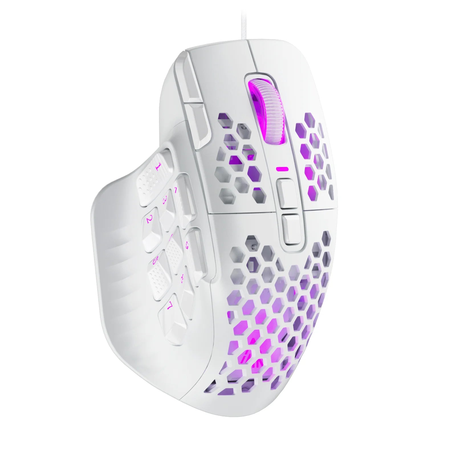 Souris ergonomique gamer blanc