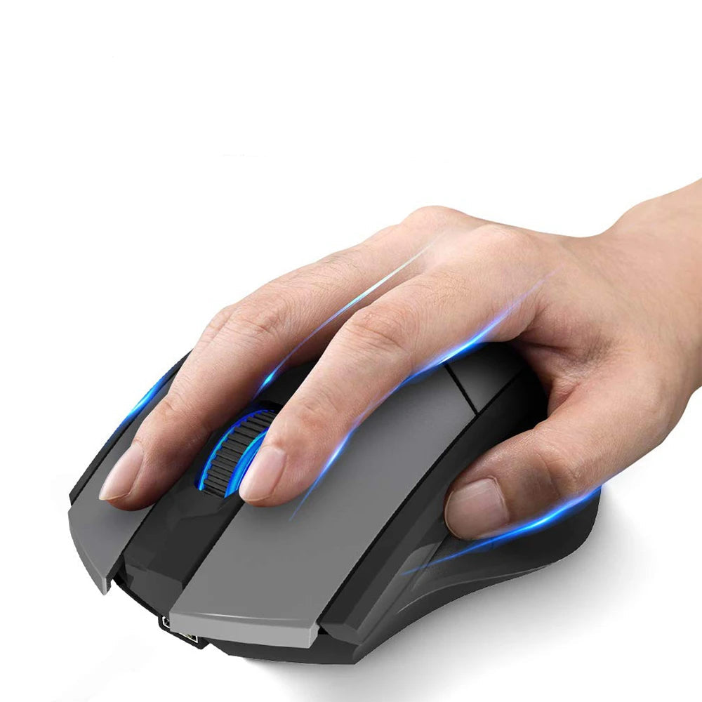 Souris ergonomique gamer sans fil noir