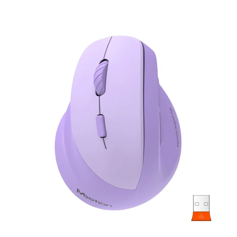 Souris ergonomique gaucher sans fil violet