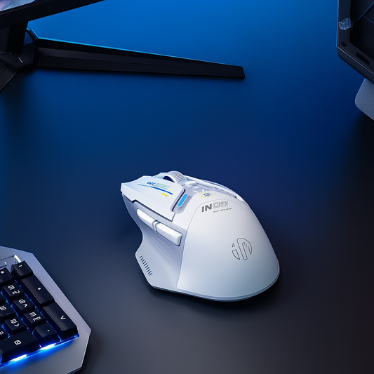 Souris ergonomique pour gamer blanc
