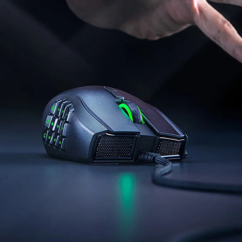 Souris ergonomique sans fil pour gaucher vert