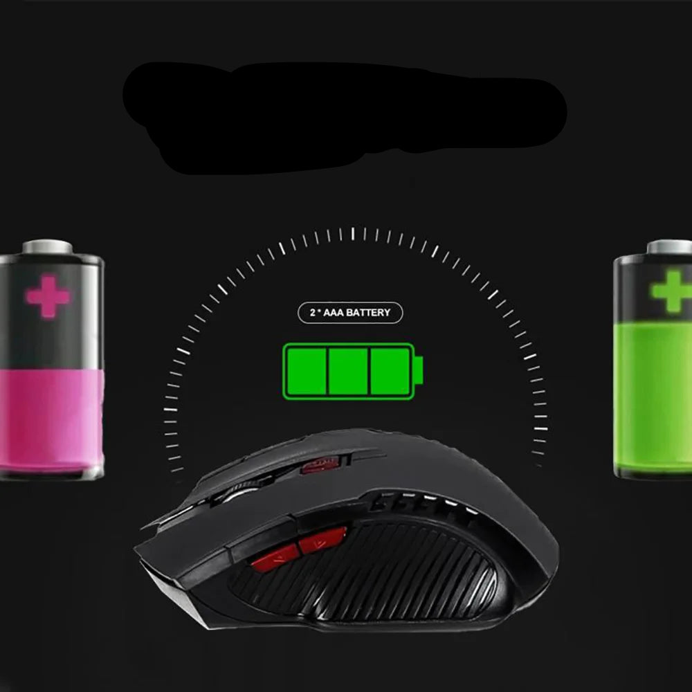 Souris ergonomique sans fil silencieuse noir