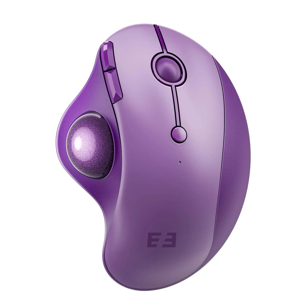 Souris ergonomique sans fil trackball blanc