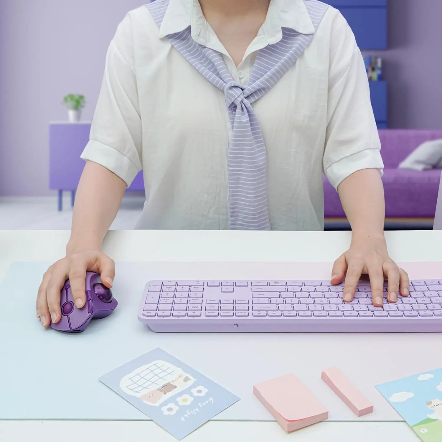 Souris ergonomique sans fil trackball bureau