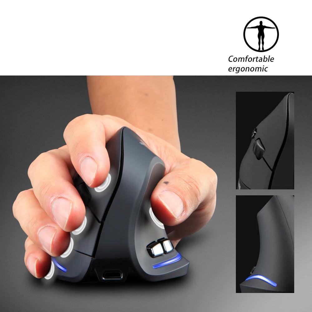 Souris ergonomique semi verticale bureau