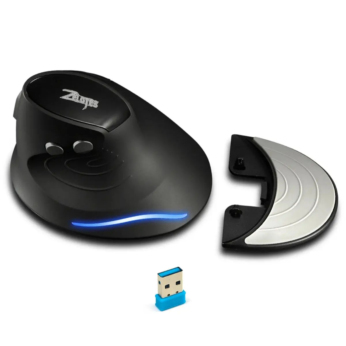 Souris ergonomique verticale sans fil noir