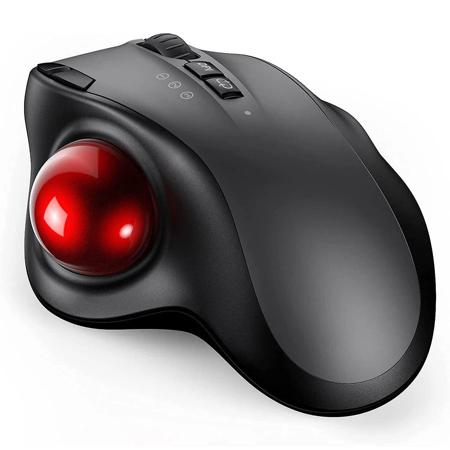 Souris sans fil ergonomique droitier rouge