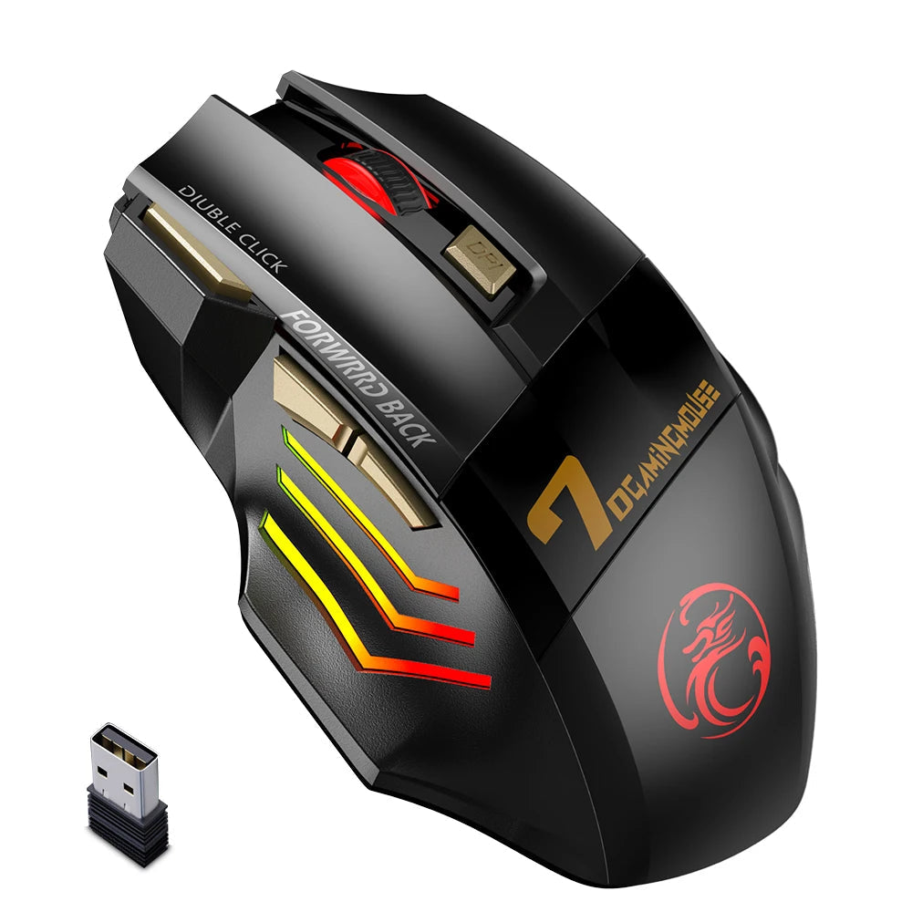 Souris verticale ergonomique sans fil noir