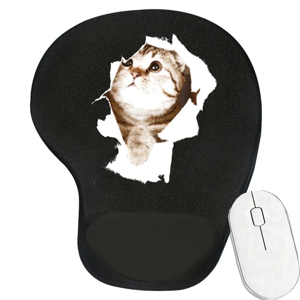 Tapis clavier et souris ergonomique blanc