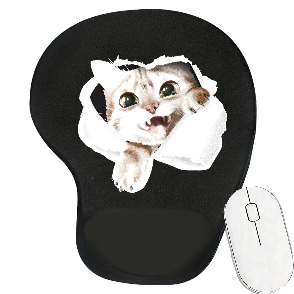 Tapis clavier et souris ergonomique noir