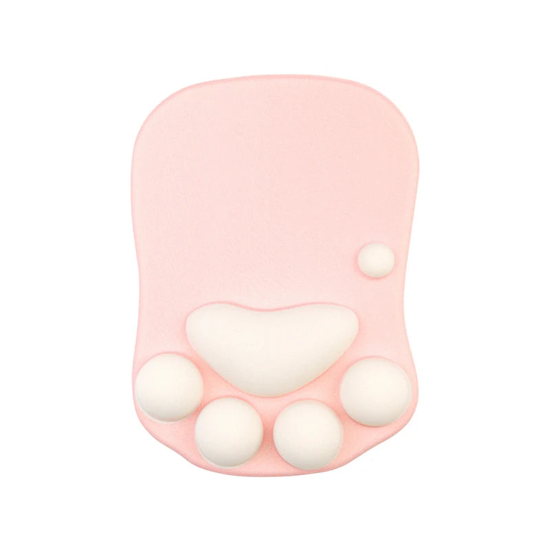 Tapis de souris ergonomique avec gel rose