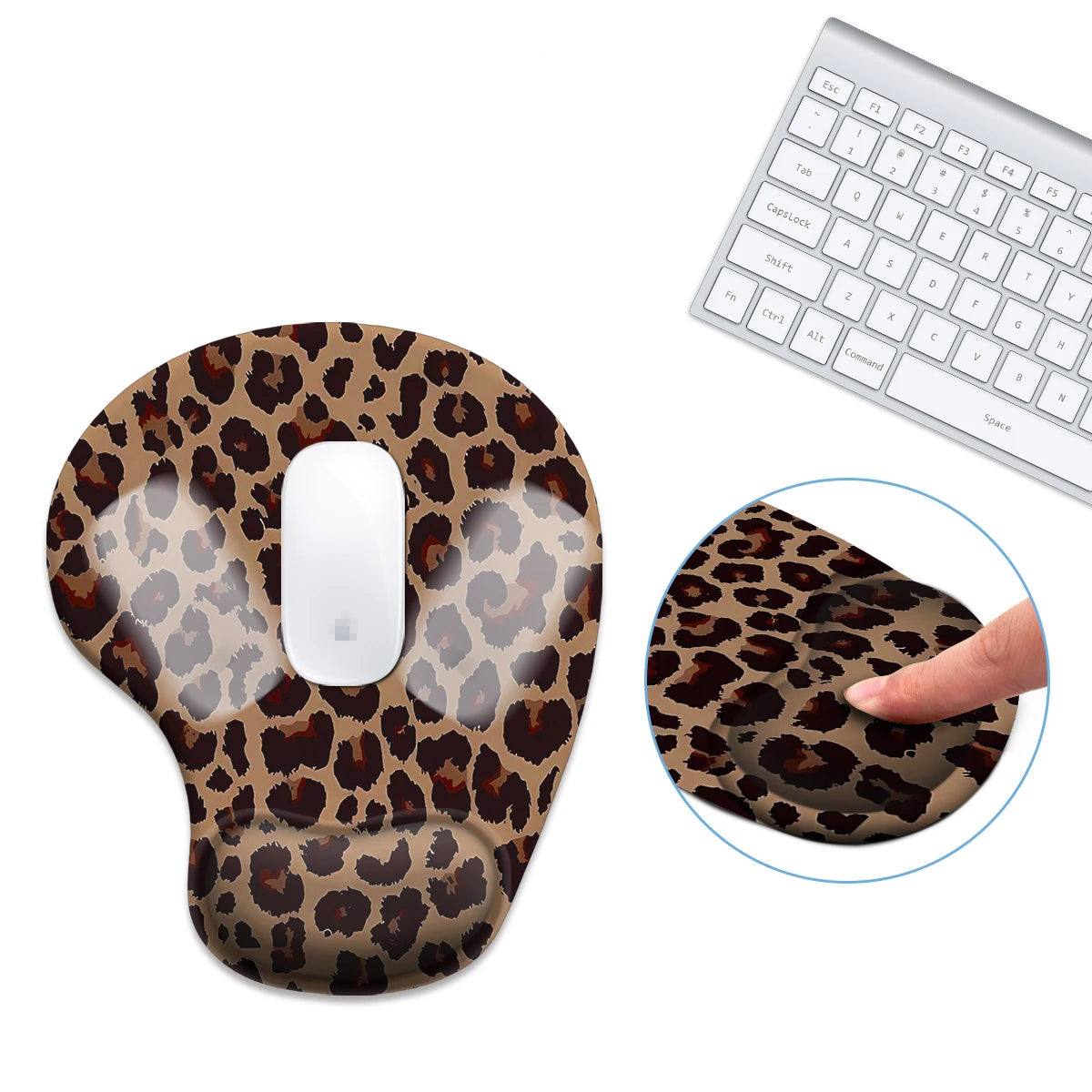 Tapis de souris ergonomique confort anti tendinite blanc
