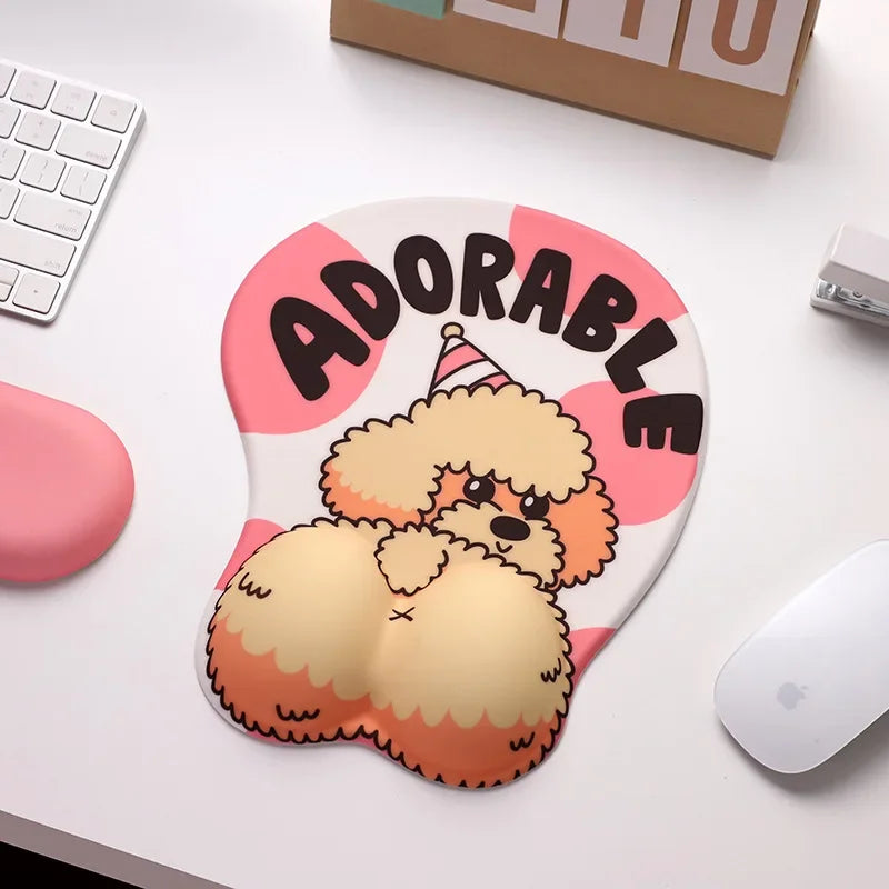 Tapis de souris ergonomique original rose